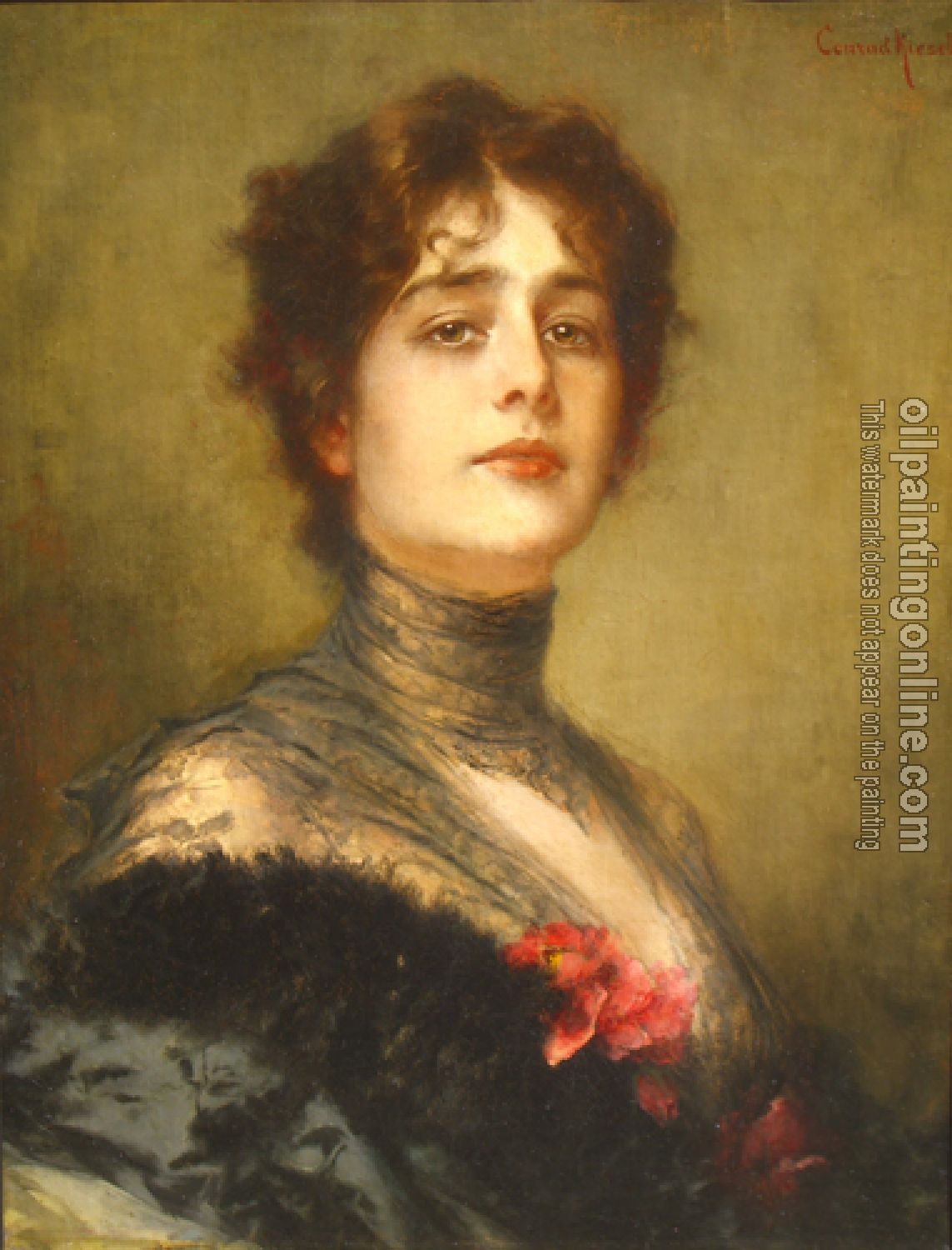 Conrad Kiesel - Portrait Of a Spanish Lady